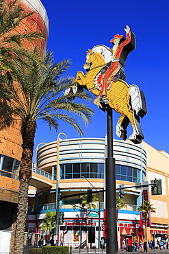 Neon Cowboy, Fremont Street, Las Vegas, Nevada, United States of America, North America