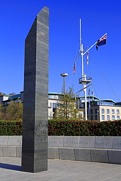 Liberation Monument, North Esplanade, St. Peter Port, Guernsey, Channel Islands, United Kingdom, Europe