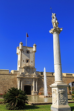 Las Puertas de Tierra, Constitution Plaza, Cadiz, Andalusia, Spain, Europe