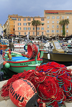 Fishing boats, Ajaccio City, Corsica Island, France, Mediterranean, Europe