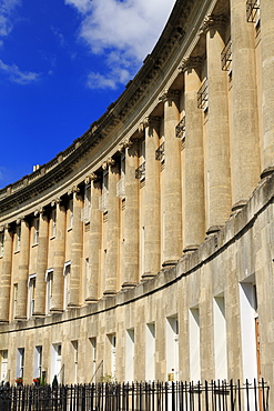 Royal Crescent, City of Bath, UNESCO World Heritage Site, Somerset, England, United Kingdom, Europe