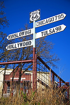 1920's filling station, Historic Route 66, Luther, Oklahoma, United States of America, North America