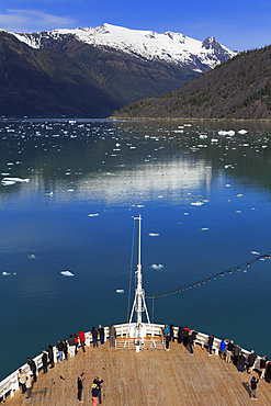 Cruise ship, Endicott Arm, Holkham Bay, Juneau, Alaska, United States of America, North America