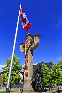 Chinatown Memorial Monument, Vancouver City, British Columbia, Canada, North America