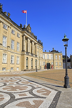 Amalienborg Palace, Copenhagen, Zealand, Denmark, Scandinavia, Europe