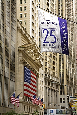 Stock Exchange on Wall Street, Lower Manhattan, New York City, New York, United States of America, North America