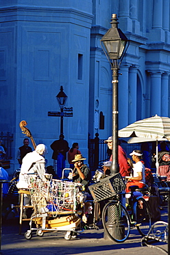 Musicians, Jackson Square, New Orleans, Louisiana, United States of America, North America