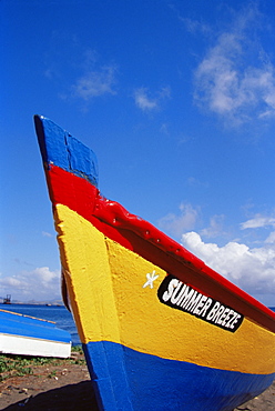 Fishing boat, Basseterre, St. Kitts, Leeward Islands, West Indies, Caribbean, Central America