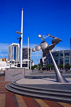 Sculpture, Viaduct Harbour, Auckland, North Island, New Zealand, Pacific