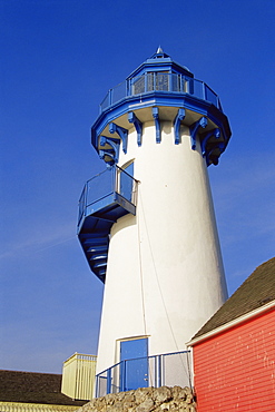 Lighthouse, Fishermen's village, Marina Del Rey, Los Angeles, California, United States of America, North America