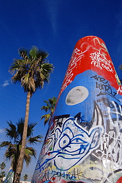 Artwork, Venice Beach, Los Angeles, California, United States of America, North America