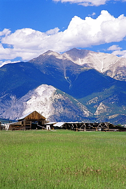 Farm below Mount Antero, Chaffee County, Colorado, United States of America, North America