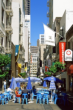 Maiden Lane, Union Square, San Francisco, California, United States of America, North America