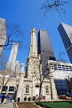 Water Tower and Hancock Tower, Chicago, Illinois, United States of America, North America