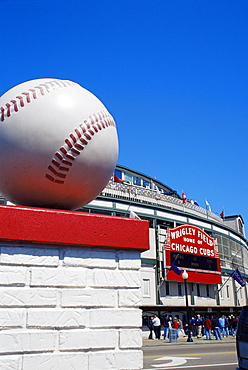 Wrigley Field, baseball stadium, Chicago, Illinois, United States of America, North America