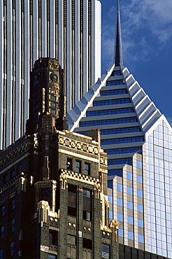 Carbide, Amoco and Prudential Towers, Chicago, Illinois, United States of America, North America