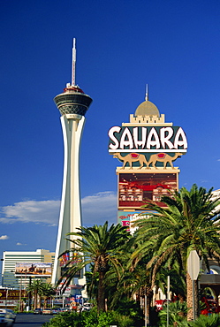 Sahara and Stratosphere Casinos, Las Vegas, Nevada, United States of America, North America