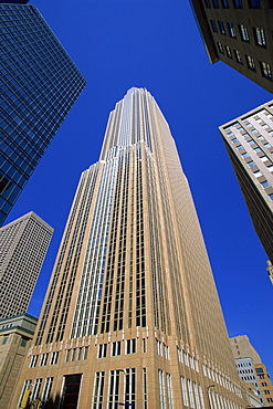 Norwest Tower viewed from Marquette Avenue, Minneapolis, Minnesota, United States of America, North America