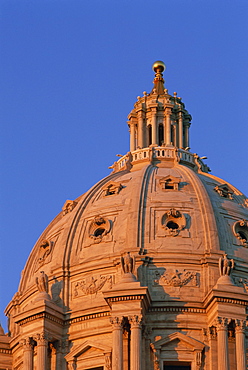 Dome of the State Capitol Building, St. Paul, Minnesota, United States of America, North America