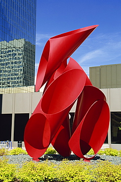 Sculpture outside Ecolab Tower, St. Paul, Minnesota, United States of America, North America