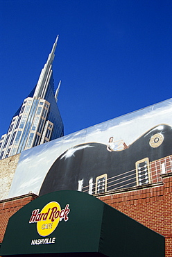 Hard Rock cafe and Bell South Tower, Nashville, Tennessee, United States of America, North America