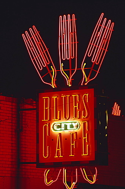 Blues City Cafe, Beale Street, Memphis, Tennessee, United States of America, North America