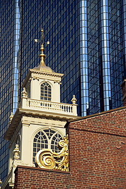 Old State House Tower, Boston, Massachusetts, New England, United States of America, North America