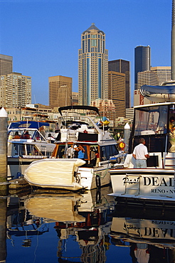 Bell Harbor Marina, Seattle, Washington state, United States of America, North America