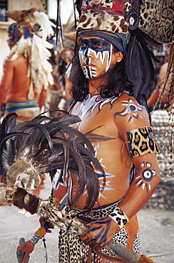 Mayan Indian dancer, Zihuatanejo, Guerrero, Mexico, North America