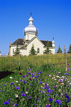 St. Vladimir's church, Ukrainian Heritage Village, Greater Edmonton area, Alberta, Canada, North America