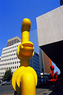 Kabuki, sculpture by Sorel Etrog, Bow Valley Square, Calgary, Alberta, Canada, North America