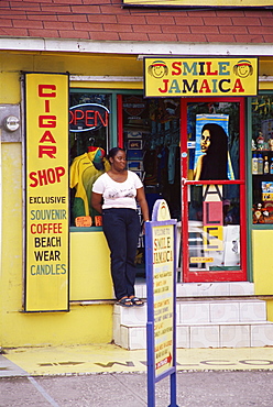 Shop, downtown, Montego Bay, Jamaica, West Indies, Caribbean, Central America