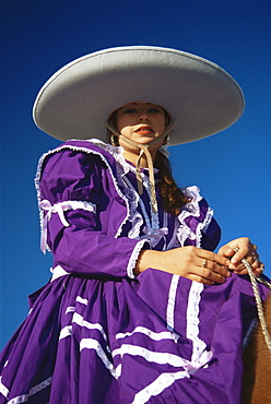 Mexican rider, Tucson Rodeo parade, Tucson, Arizona, United States of America, North America