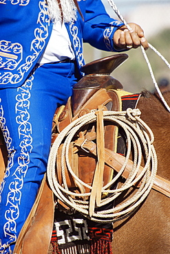 Mexican cowboy, Tucson Rodeo parade, Tucson, Arizona, United States of America, North America