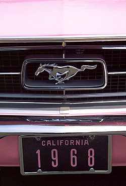 1968 Mustang convertible, limited edition, Playboy pink, Los Angeles County Fairgrounds, Pomona, California, United States of America, North America