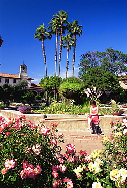 Garden, Mission San Juan Capistrano, Orange County, California, United States of America, North America