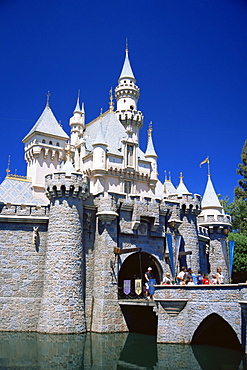 Disneyland castle, Anaheim, Orange County, California, United States of America, North America