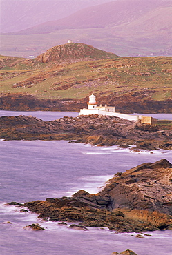 Cromwell Point lighthouse, Valentia Island, County Kerry, Munster, Republic of Ireland, Europe