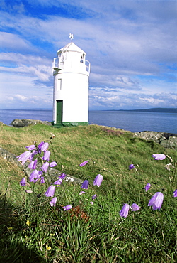 Warren Point lighthouse, Greencastle, County Donegal, Ulster, Republic of Ireland, Europe