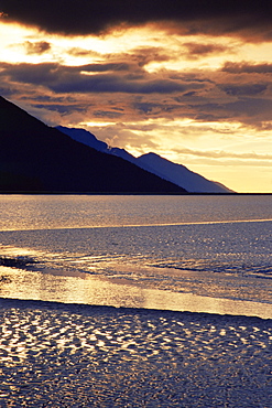 Low tide, Turnagain Arm, Cook Inlet, Seward Scenic Highway, Alaska, United States of America, North America