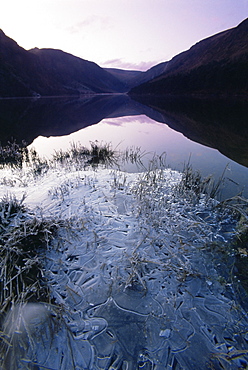 Glacial Lake, Glendalough, County Wicklow, Leinster, Republic of Ireland, Europe