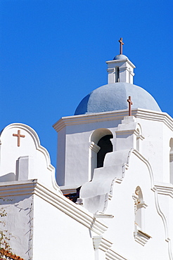 Bell tower, Mission San Luis Rey, Oceanside, North County San Diego, California, United States of America, North America