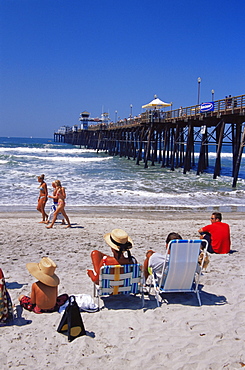 Oceanside Pier, North County San Diego, California, United States of America, North America