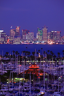 City skyline from Coronado Island, San Diego, California, United States of America, North America