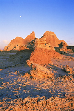 Hoodoo rock formation, Badlands National Park, South Dakota, United States of America, North America