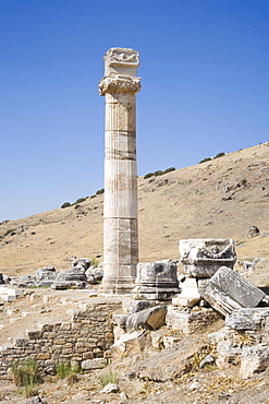 Archaeological site of Hierapolis, Pamukkale, UNESCO World Heritage Site, Anatolia, Turkey, Asia Minor, Eurasia