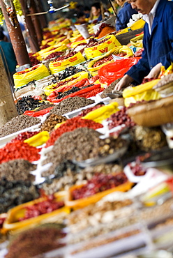 Produce for sale, Xining, Qinghai, China, Asia