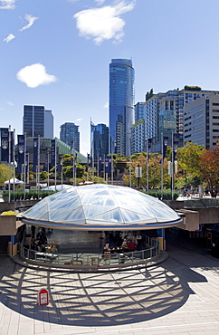 Ice Rink, Robson Square, Downtown, Vancouver, British Columbia, Canada, North America