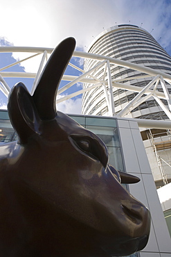 Bull Statue, the Bullring Shopping Centre, Birmingham, England, United Kingdom, Europe