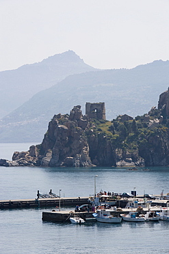 Harbour, Cefalu, Sicily, Italy, Mediterranean, Europe